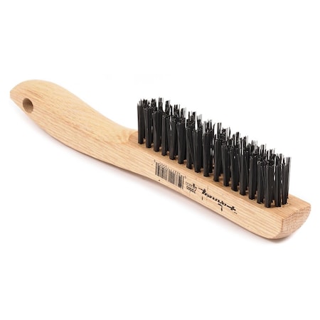 Forney Scratch Brush With Shoe Handle, Carbon, 4 X 16 Rows 70505